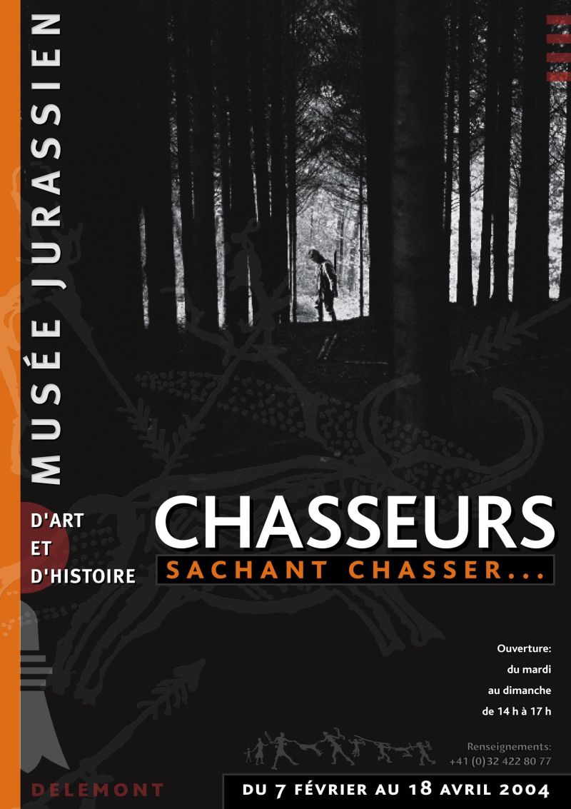 Affiche pour l'exposition Chasseurs sachant chasser