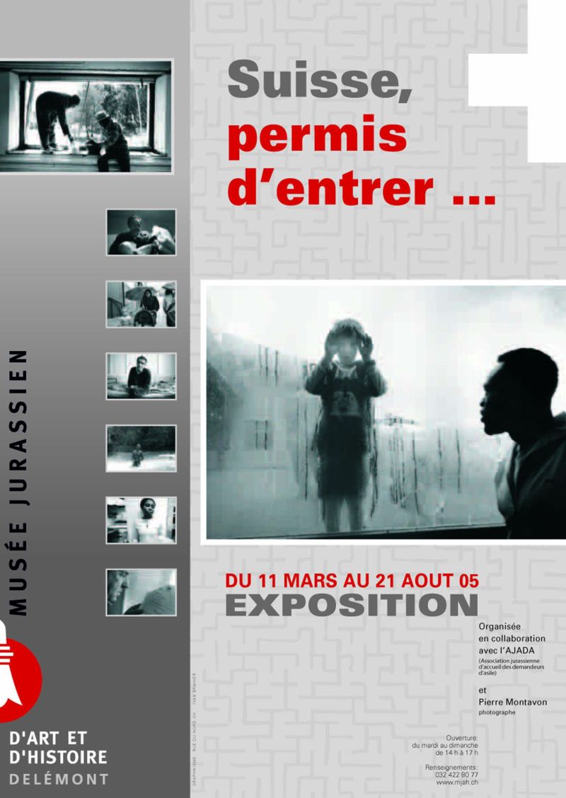 Affiche pour l'exposition Suisse, permis d'entrer ...