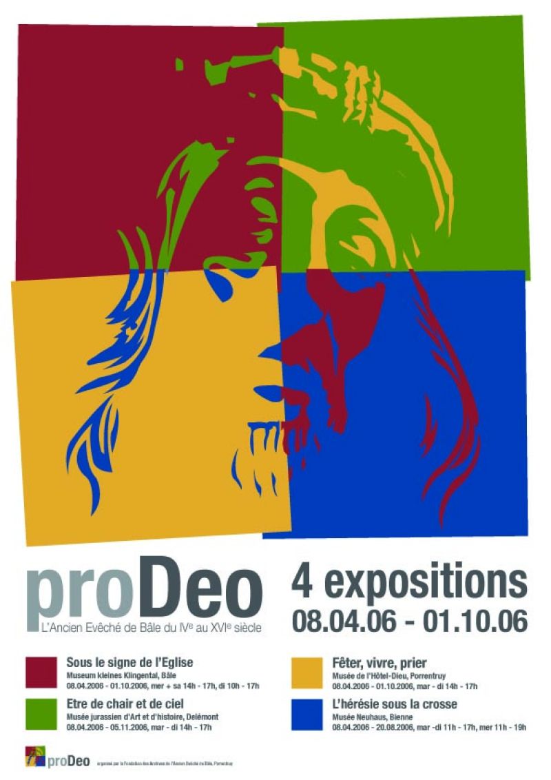 Affiche pour l'exposition proDeo - ÊTRE de chair et de ciel