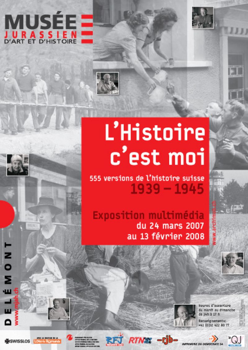 Affiche pour l'exposition L'Histoire c'est moi