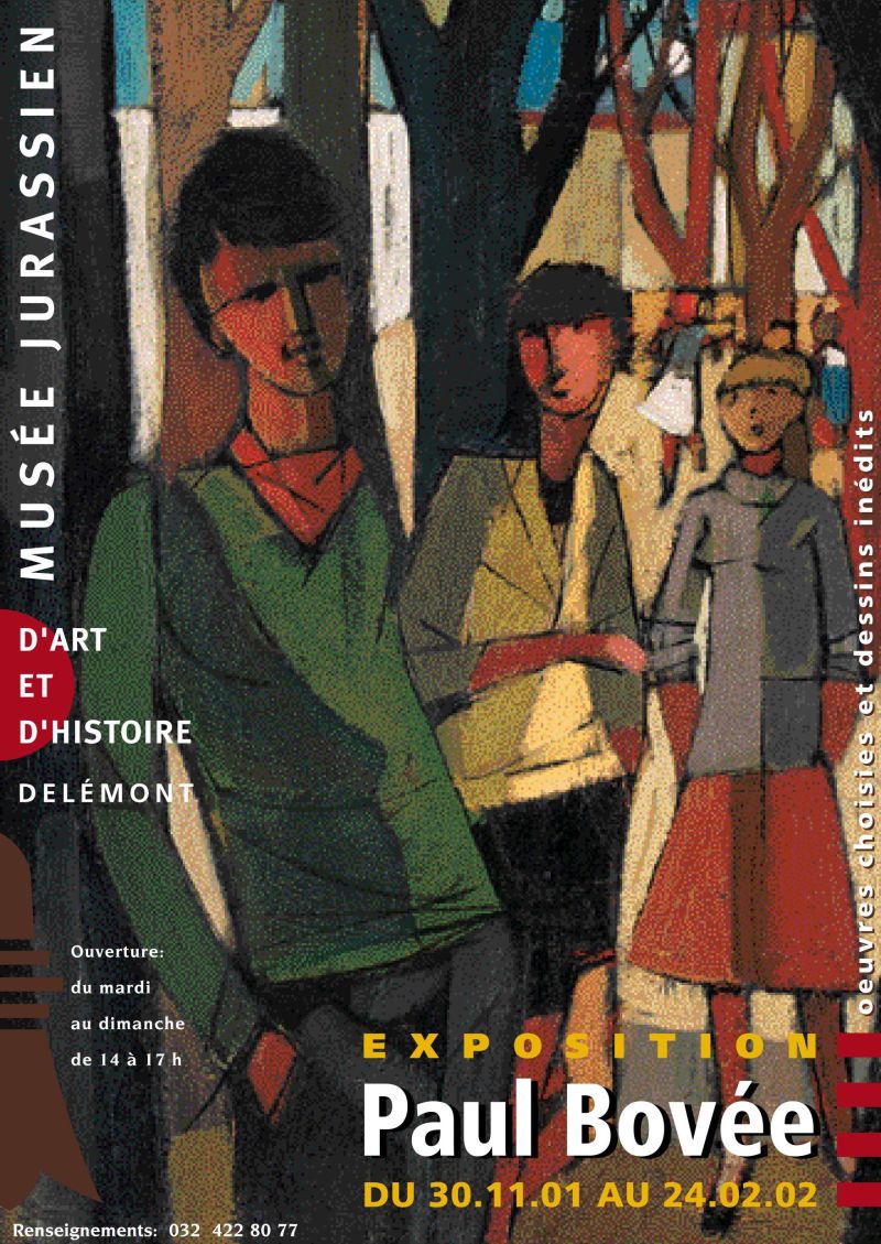 Affiche pour l'exposition Paul Bovée: Œuvres choisies et dessins inédits