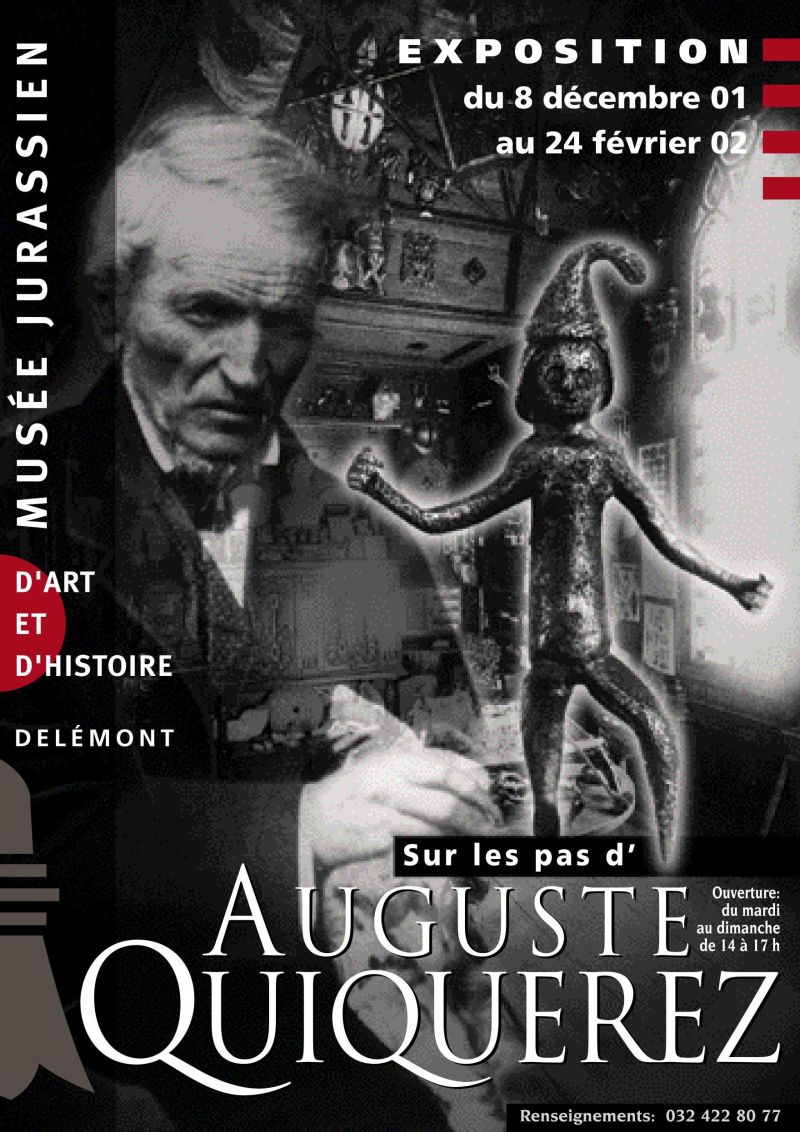 Affiche pour l'exposition Sur les pas d'Auguste Quiquerez