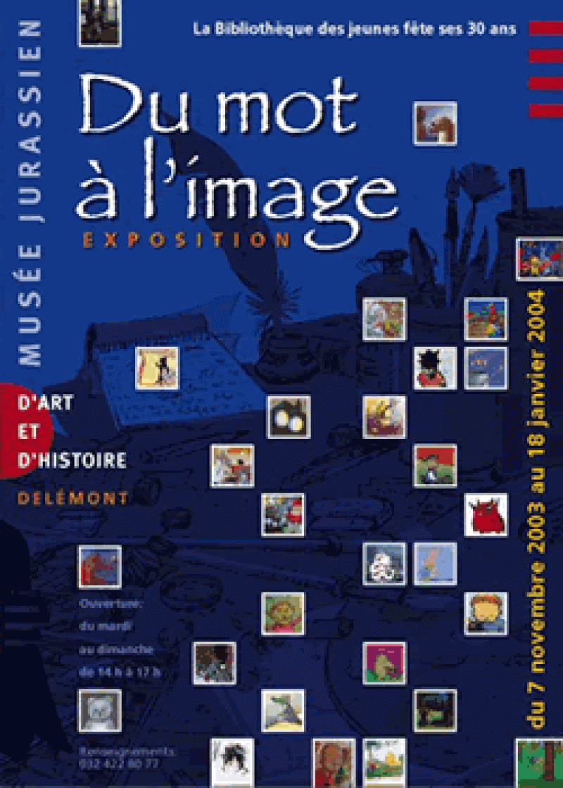 Affiche pour l'exposition Du mot à l'image