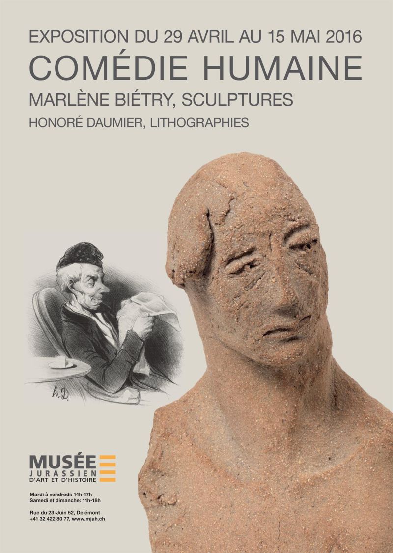 Affiche pour l'exposition COMEDIE HUMAINE