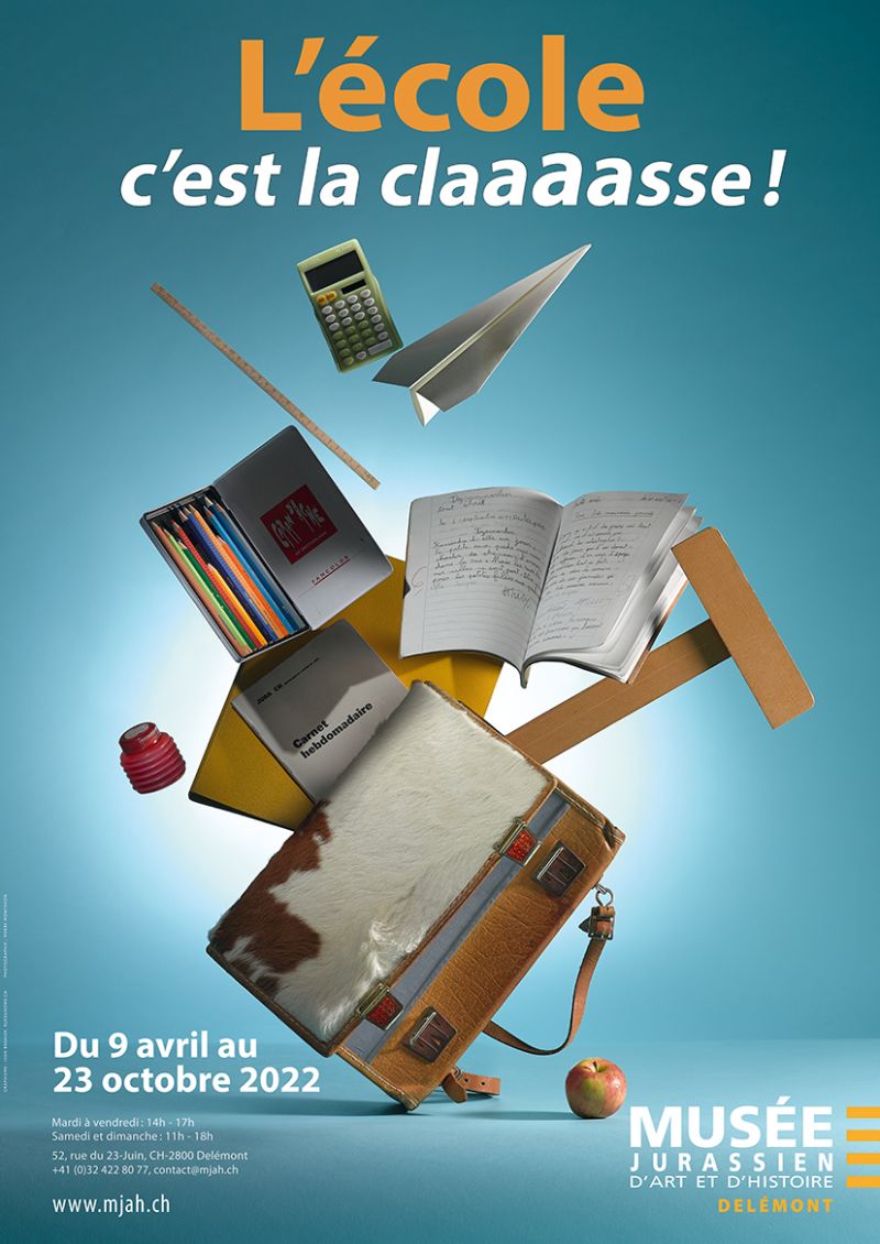 Affiche pour l'exposition L'école, c'est la claaaasse !