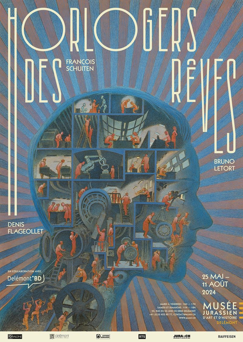 Affiche pour l'exposition Horlogers des rêves