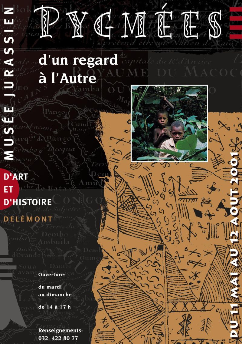Affiche pour l'exposition Pygmées: d'un regard à l'autre