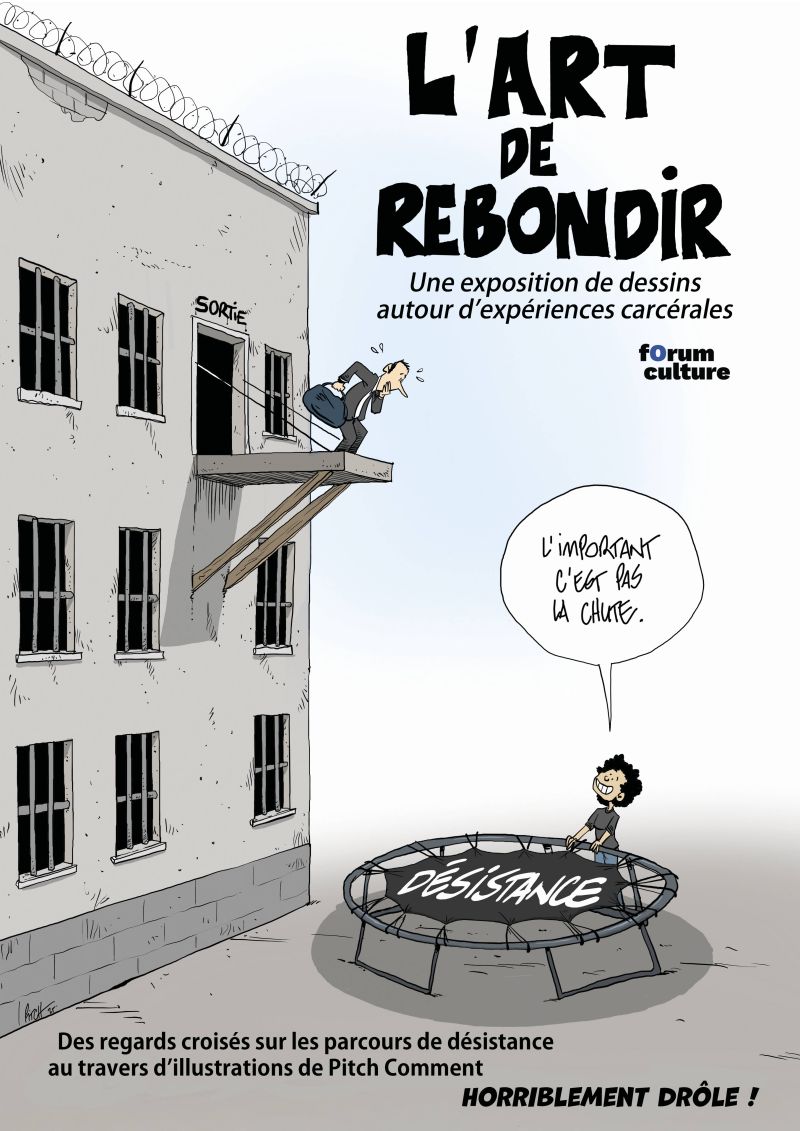 Affiche pour l'exposition L’art de rebondir